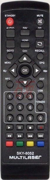 Controle remoto Multilaser - Itrend - Imdigi - Vinik - conversor digital - 8052 - VC-A8209