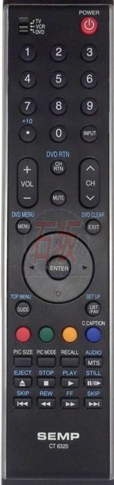 Controle remoto Semp  CT-6320 - tv lcd ou led - 2150
