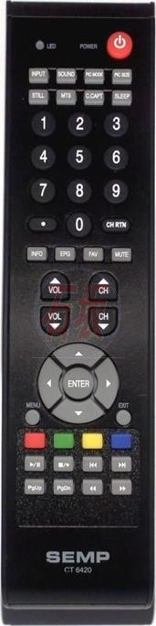 Controle remoto Semp Toshiba CT-6340 - tv lcd ou led - 1251A