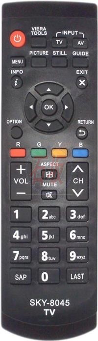 Controle remoto Panasonic viera - tv lcd ou led - 8045