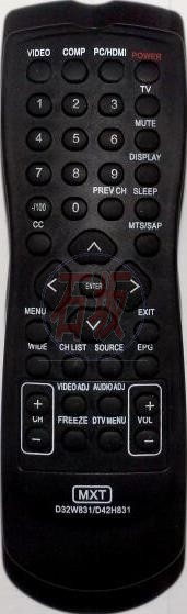 Controle remoto AOC - D42W831 - tv lcd  - 1107
