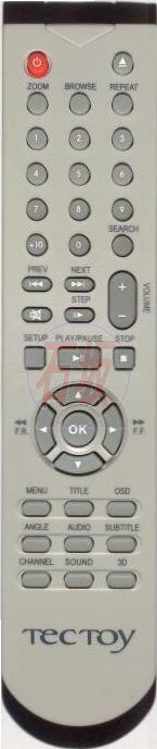Controle remoto para dvd Tectoy com tecla 3D - 2170