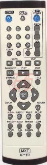 Controle remoto LG - 6711R - Dvd - 1016