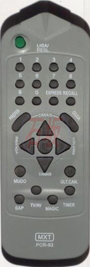 Controle remoto Philco - tv de tubo - 909