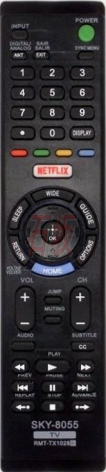 Controle remoto Sony RMT-TX102B- tv lcd ou led - 8055