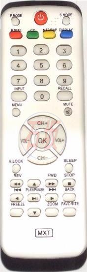 Controle remoto branco para tv lcd H-Buster - 1134