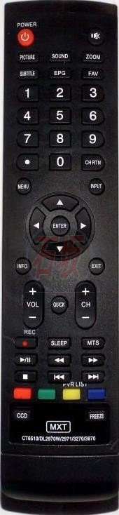 Controle remoto Semp Toshiba CT-6510 - tv lcd ou led - 1252