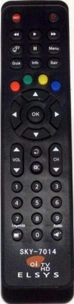 Controle remoto Oi TV - Receptor de satélite ou cabo - 1284