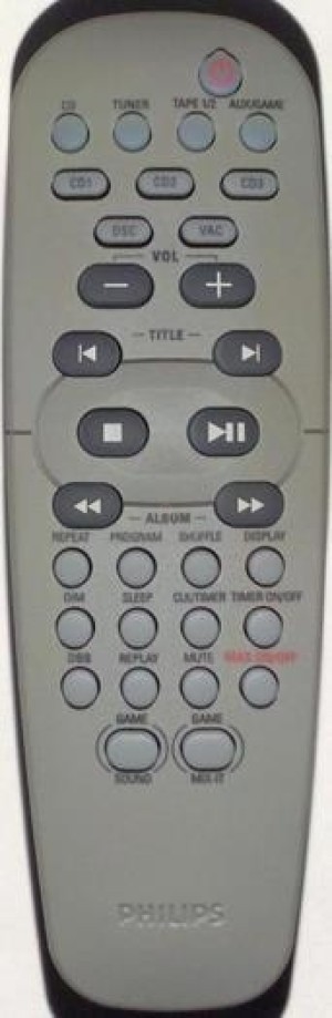 Controle remoto para som Philips - CR1554