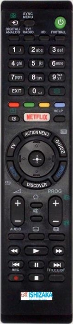 Controle remoto Sony - tv smart - 8077