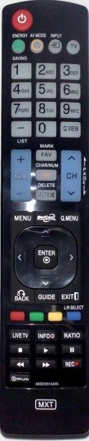 Controle remoto LG - AKB72914245 - TV LCD e Led - 1168
