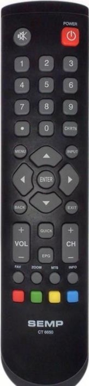 Controle remoto Semp Toshiba - CT-6650 - Tv lcd ou led - 16110