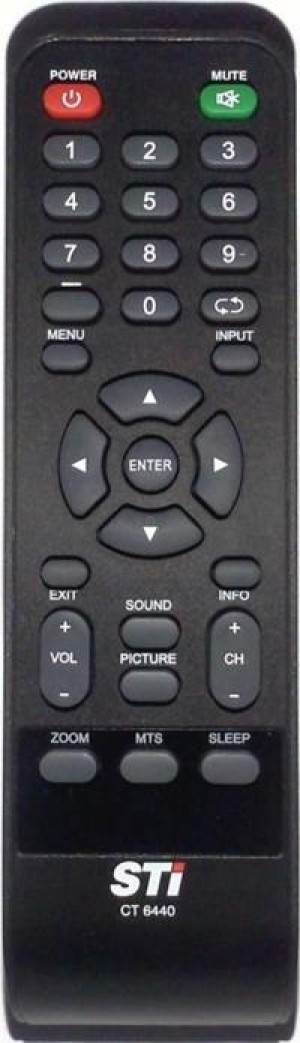 Controle remoto STI, Toshiba - CT-6440 - tv lcd ou led -