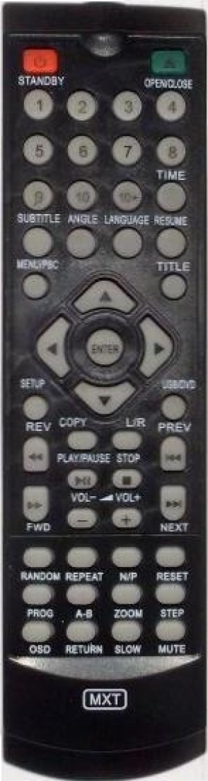 Controle remoto para dvd Lenoxx black 2 DV409, DV440, DV450, - 1122