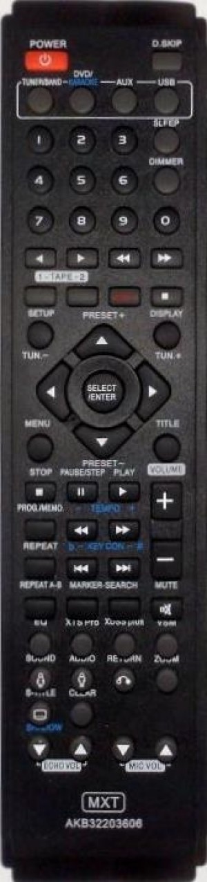 Controle remoto LG - AKB32203606 - Home theater - 1057