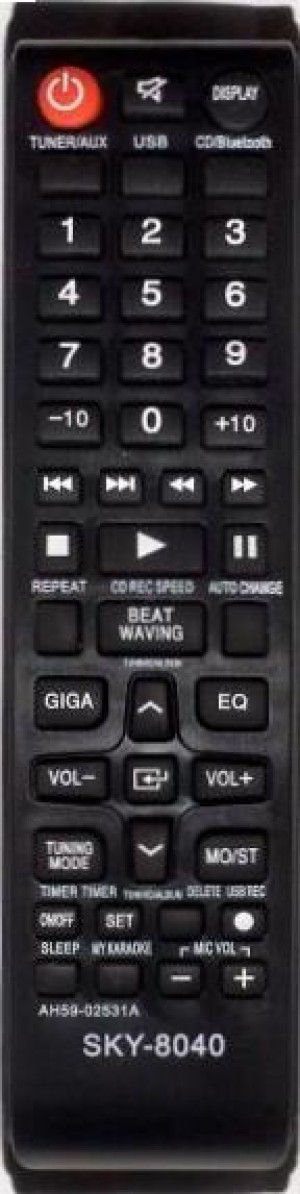 Controle remoto Samsung AH59-02531A - som ou áudio - 8040