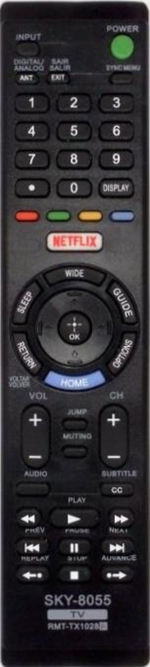 Controle remoto Sony RMT-TX102B- tv lcd ou led - 8055