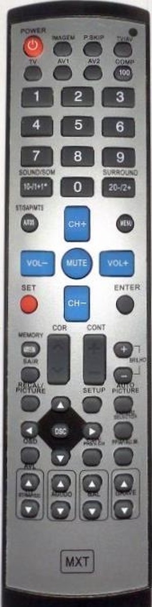 Controle remoto universal para tv de tubo CCE - 1262